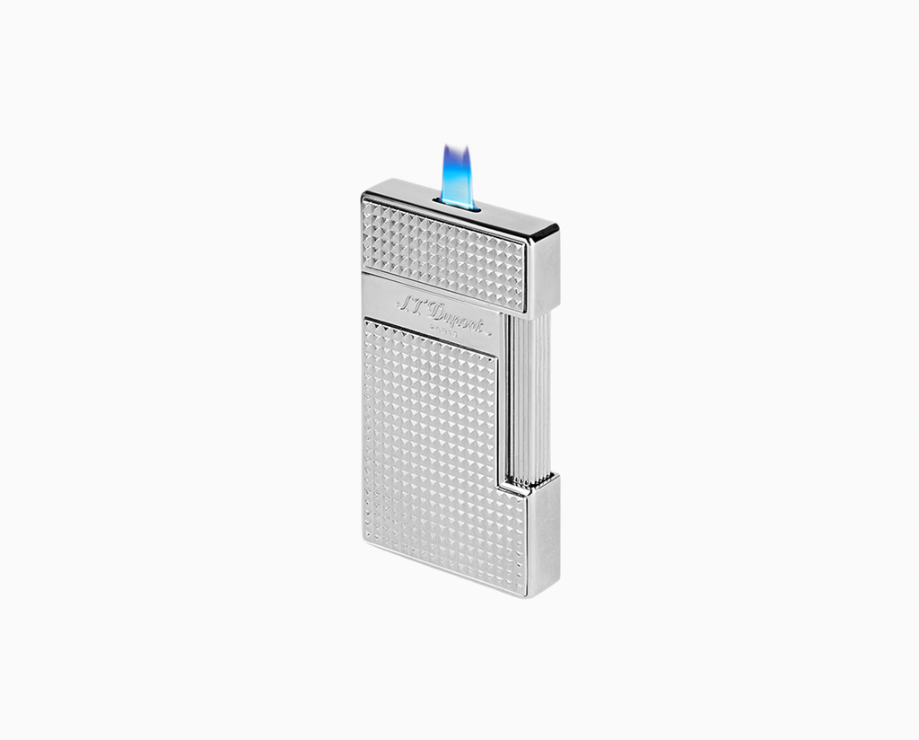 S. T. Dupont SLIMMY DIAMOND-POINT SILVER LIGHTER 028010