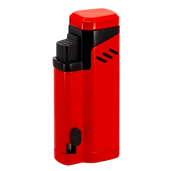 VECTOR Empire 4 Flame Torch Lighter Red Lacquer