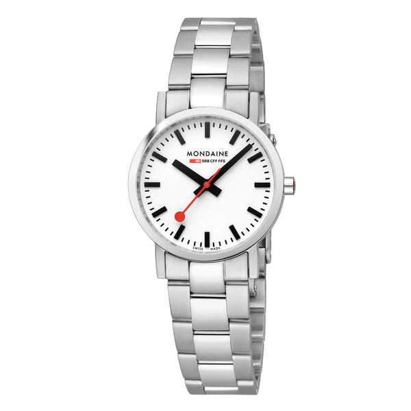 Mondaine Classic 30mm Silver Stainless Steel Watch A658.30323.11SBJ