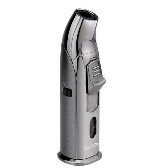 VECTOR Aztech Single Torch Lighter Gunmetal AZTECH02