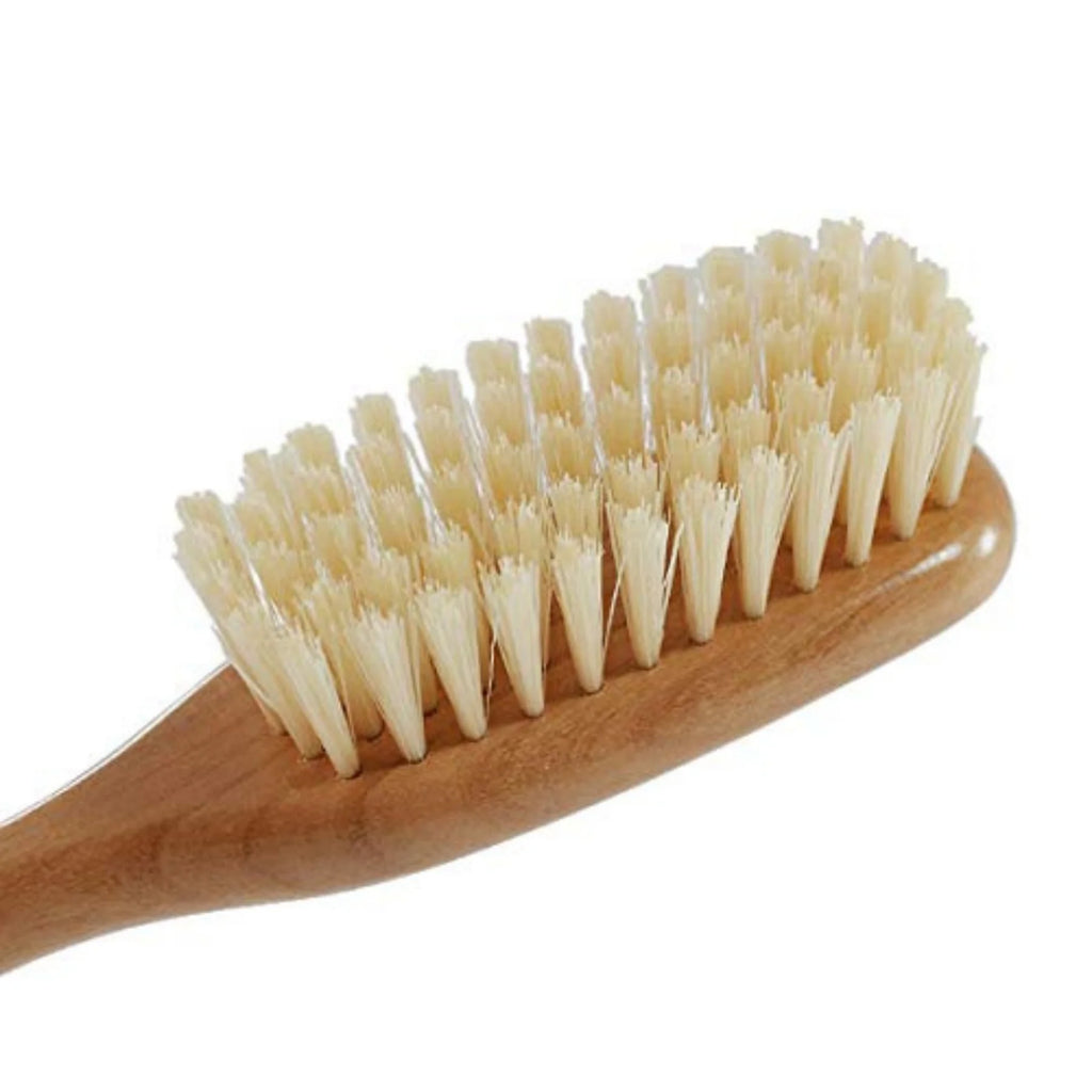 Kent Baby Brush, Super Soft White Bristles, Cherrywood K-BA10