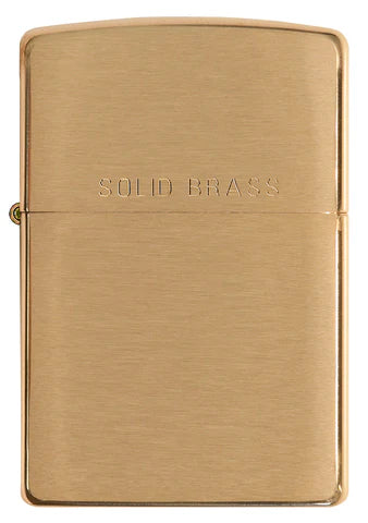 Zippo Brushed Solid Brass