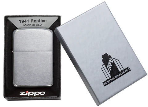 Zippo Brushed Chrome 1941 Replica - 1941