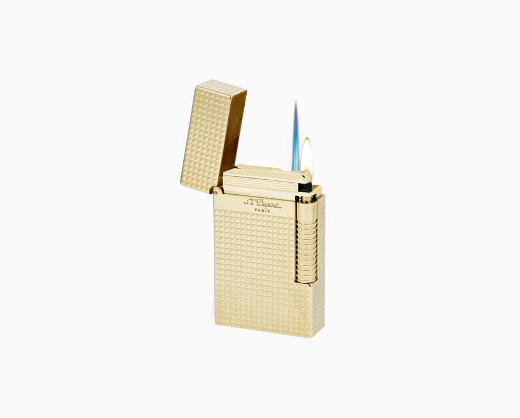 S.T. Dupont LE NEW GRAND DUPONT YELLOW GOLD DIAMOND HEAD LIGHTER- C23009