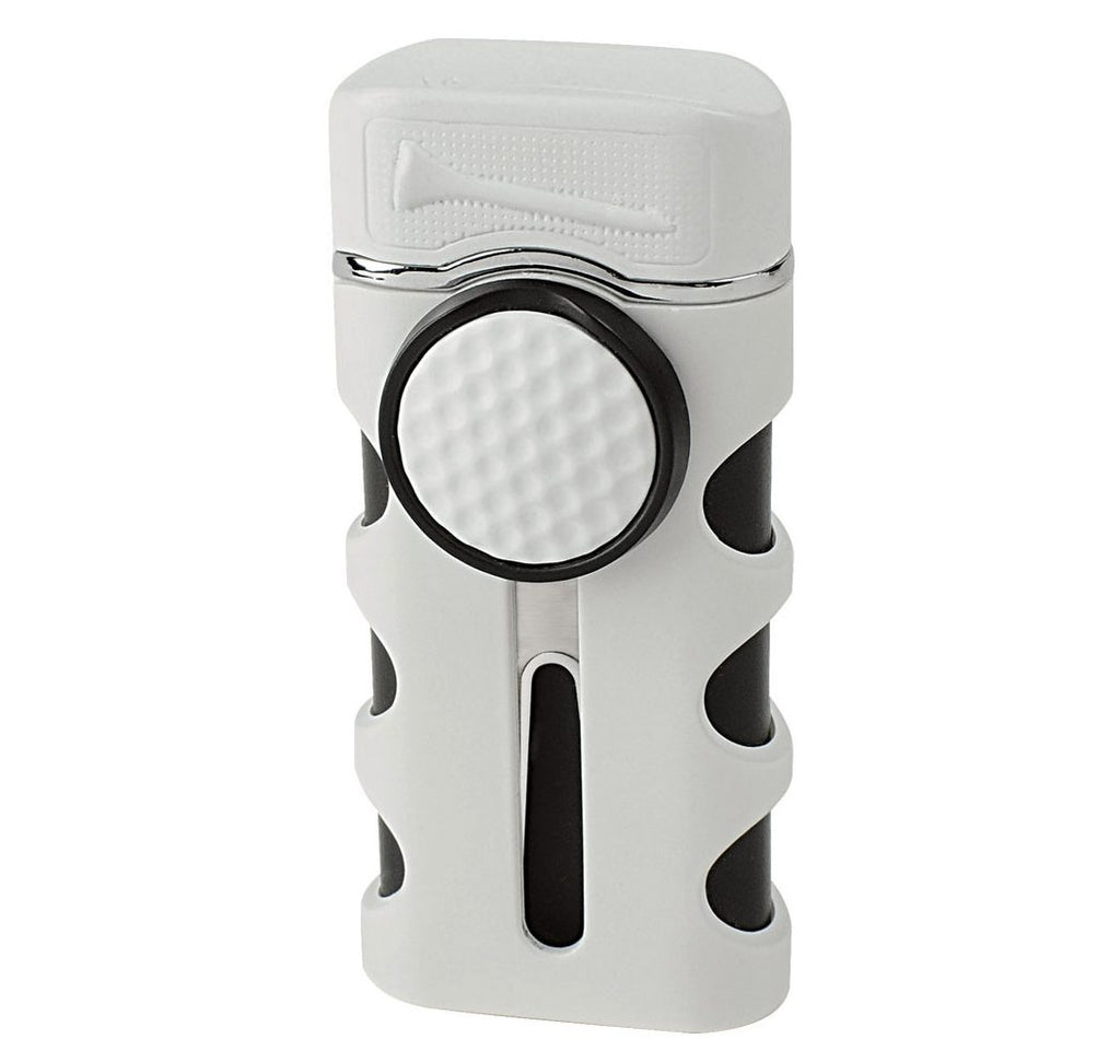 VECTOR Caddie Single Torch Lighter White