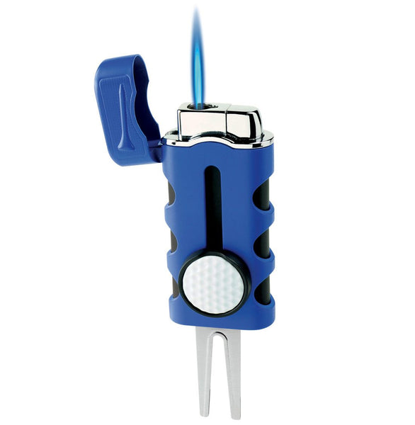 VECTOR Caddie Single Torch Lighter Blue