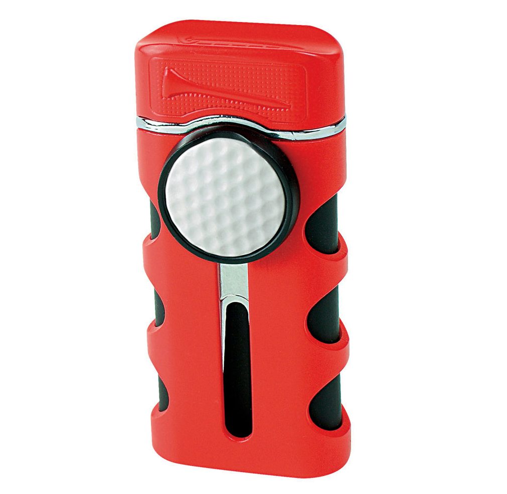 VECTOR Caddie Single Torch Lighter Red