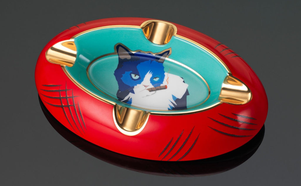 SIGLO Grumpy Cat Ashtray Blue / Red 10012577D