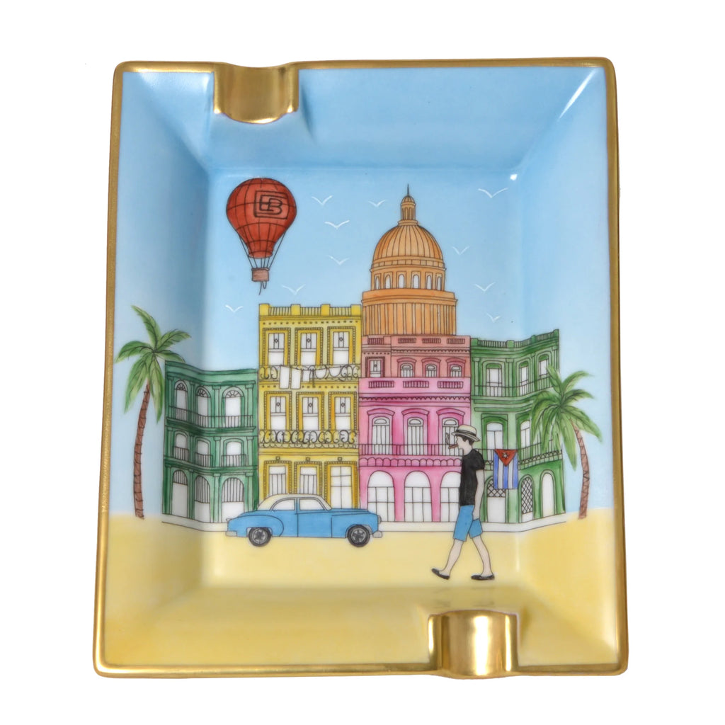 Elie Bleu  "CASA CUBANA" - PORCELAIN ASHTRAY - "THE CAPITOL"