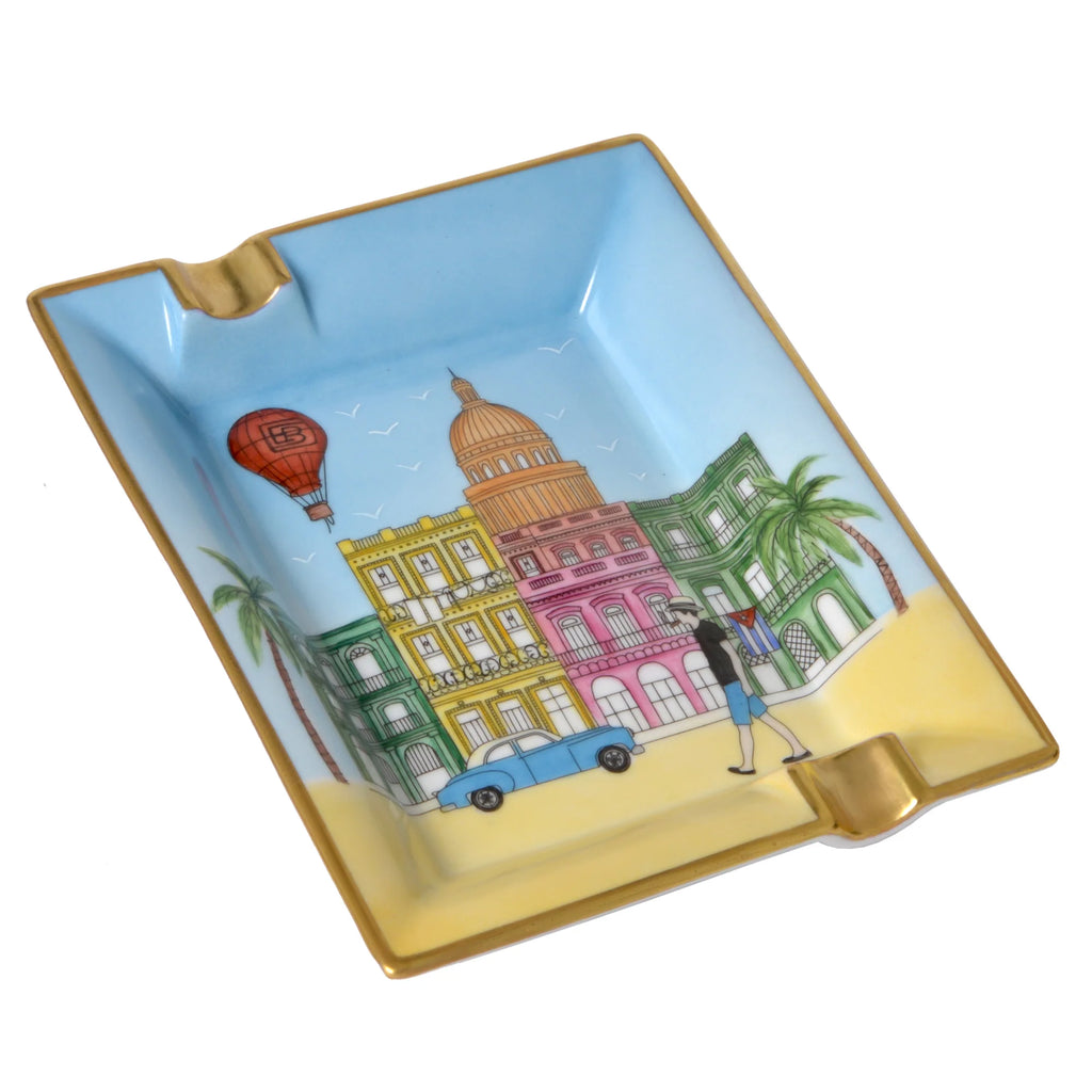 Elie Bleu  "CASA CUBANA" - PORCELAIN ASHTRAY - "THE CAPITOL"