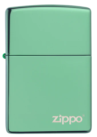 Zippo Chameleon Green Polish Zippo Logo 28129ZL