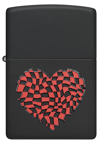 Zippo Checkered Heart 48719