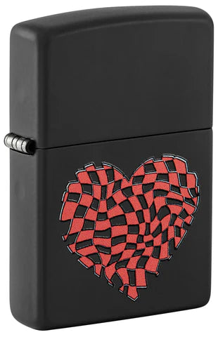 Zippo Checkered Heart 48719