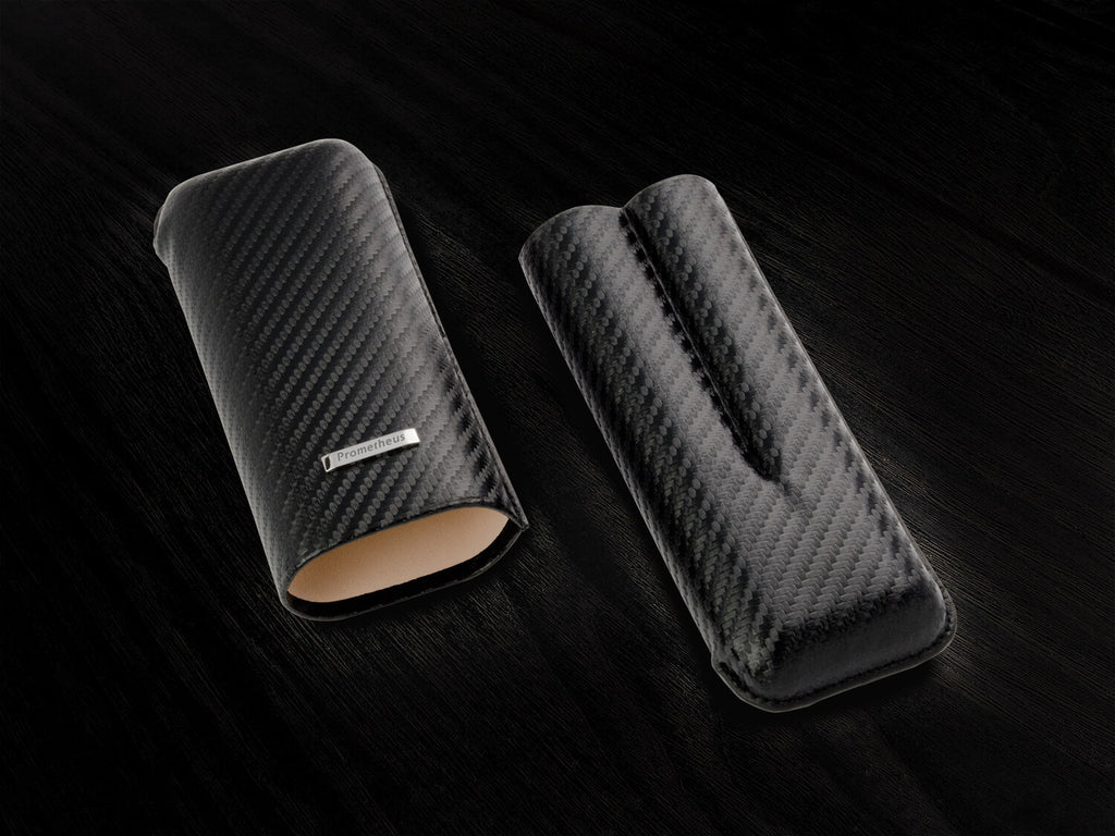 PROMETHEUS Cigar Case CARBON FIBER - 2 Cigars (C500CF)