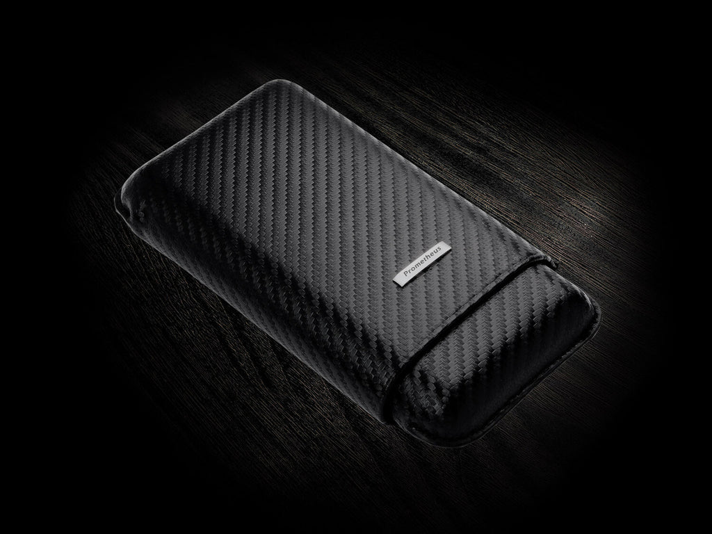 PROMETHEUS Cigar Case CARBON FIBER - 3 Cigars (C600CF)