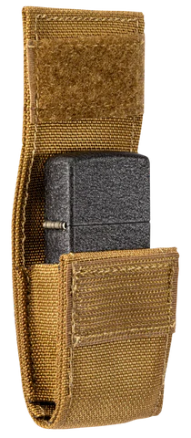 Zippo Coyote Pouch and Black Crackle Lighter Gift Set 49401