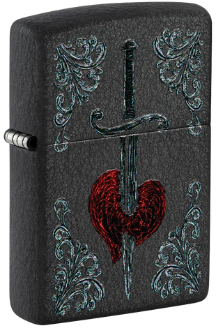 Zippo Heart Dagger Tattoo Design 48617