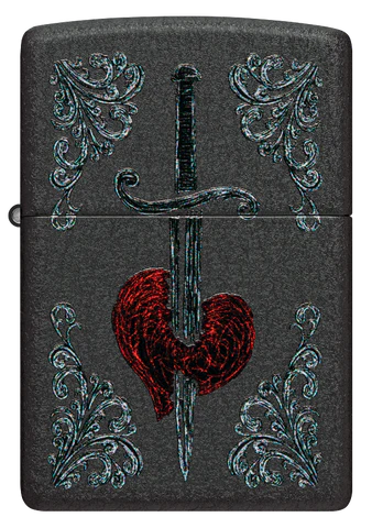 Zippo Heart Dagger Tattoo Design 48617