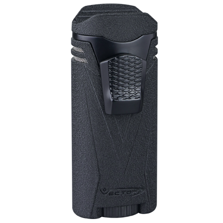 VECTOR Ironquad 4 Flame Lighter Black Crackle