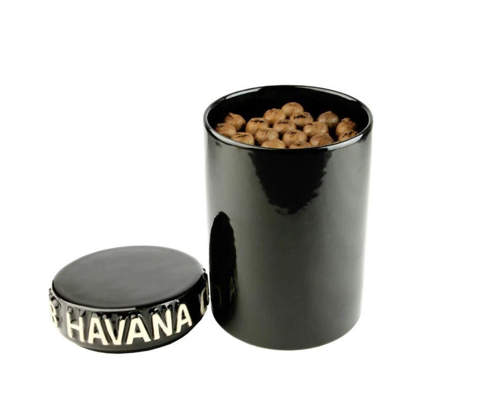 Club Havana Humidor Jar - Black/Noir