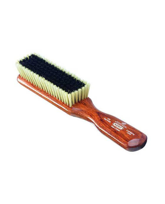 Kent Clothes Brush, For Cashmere, Black & White Pure Bristle, Mahogany K-CP6