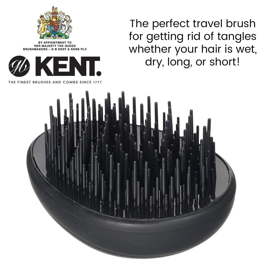 Kent Pebble Detangling Brush in Matt Black K-PMB