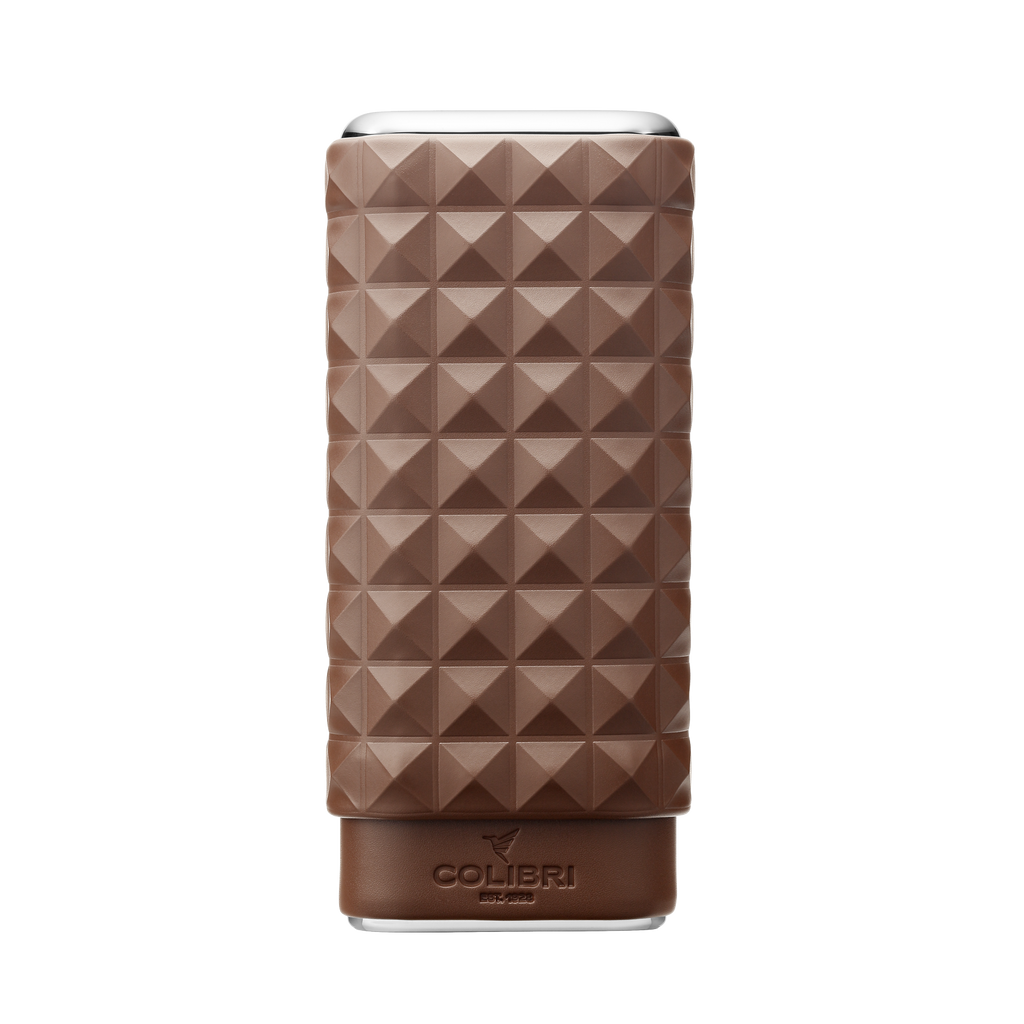 Colibri Quasar Triple Cigar Case Brown LC250T4