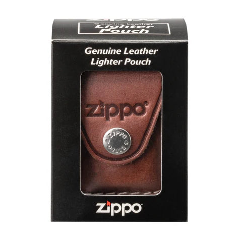 Zippo Leather Pouch With Clip - Brown LPCB