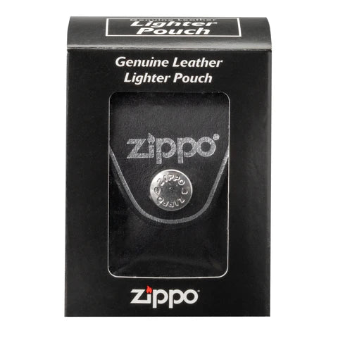 Zippo Leather Pouch With Clip - Black LPCBK