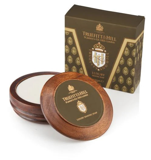 Truefitt & Hill Luxury Shaving Soap in Wooden Bowl 00042