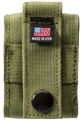 Zippo OD Green Pouch and black crackle set 49400