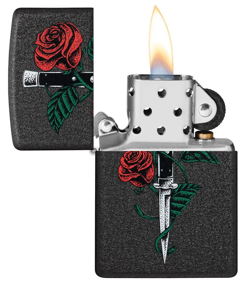 Zippo Rose Dagger Tattoo 49778