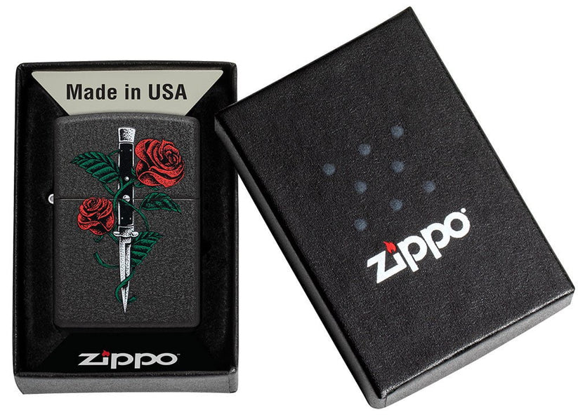 Zippo Rose Dagger Tattoo 49778