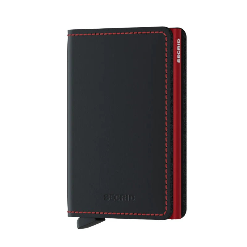 SECRID Slimwallet Matte Black and Red