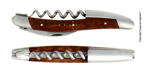 FORGE DE LAGUOILE Sommelier knife, satin finish with snakewood handle