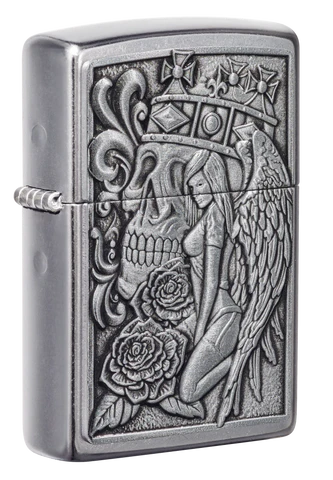 Zippo Skull and Angel Emblem Design 49442