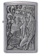 Zippo Skull and Angel Emblem Design 49442