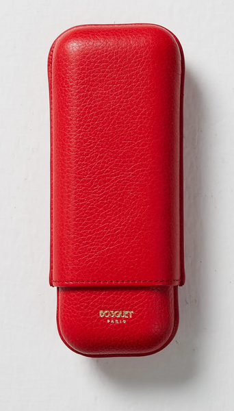 BOSQUET Grained Calf Leather Case For 2 - Red TL2R