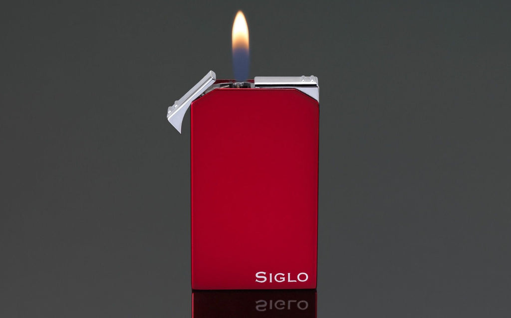 SIGLO Set TWIN Lighter and Cutter  - Burgundy