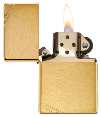 Zippo Vintage Brushed Brass