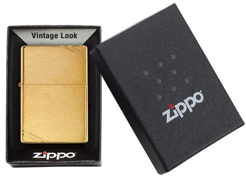 Zippo Vintage Brushed Brass