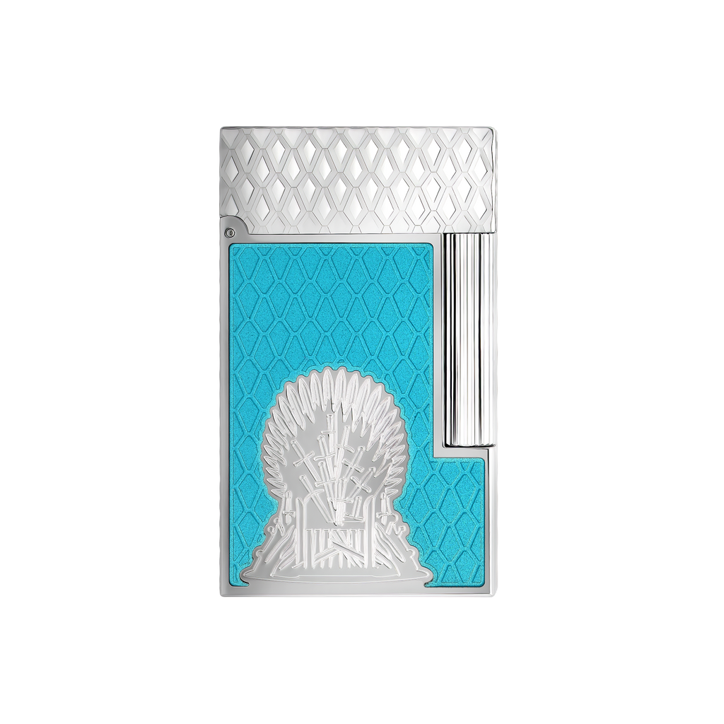 S.T. Dupont LINE 2 Lacquered Game of Thrones Icy Blue Lighter C16412