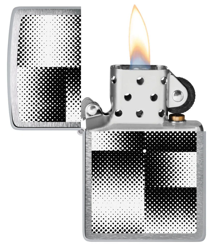 Zippo Black & White Checker Illusions 200-110656