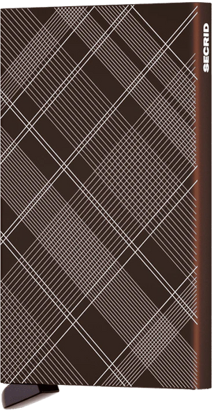 SECRID Cardprotector Laser Tartan Brown