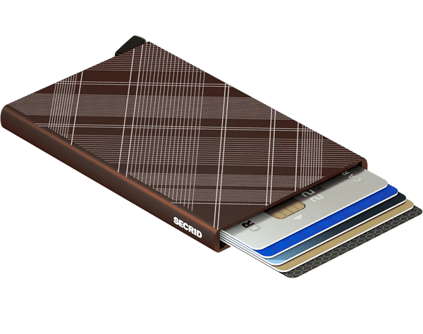 SECRID Cardprotector Laser Tartan Brown