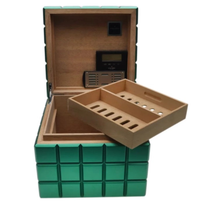 Colibri Heritage Cube Humidor Green HU125T5