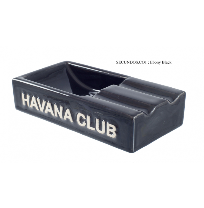 Club Havana Secundo Ashtray - Black/Noir