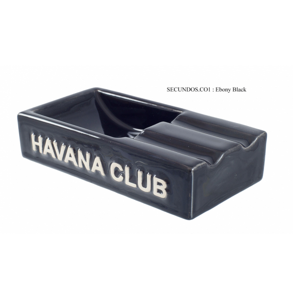 Club Havana Secundo Ashtray - Black/Noir