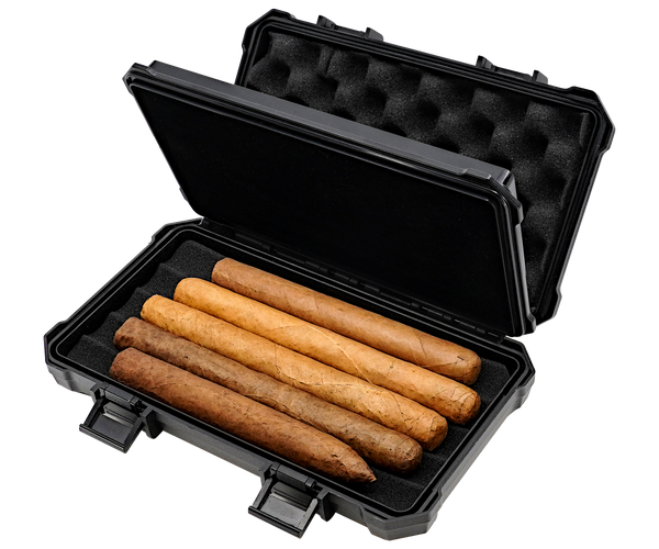 VECTOR Travel 5 Cigar Hard Case Black
