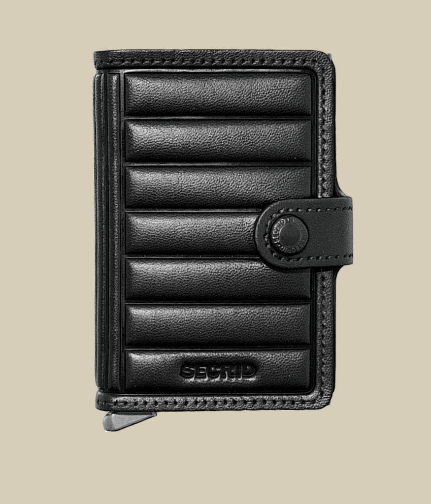 SECRID Miniwallet Premium Emboss Lines Black